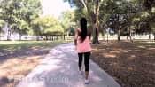 Woman walking in the park