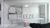 Putting a styrofoam cup in the freezer to freeze.