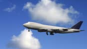 A plane flying in the sky
