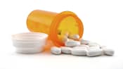 spilled bottle of prescription pills