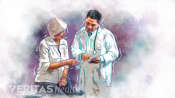 Doctor consulting a senior female patient