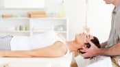 Chiropractic manipulation of the cervical spine.