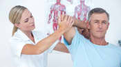 Chiropractic manipulation of the cervical spine.