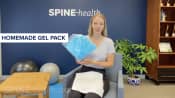Holding a homemade gel pack