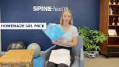 Holding a homemade gel pack