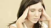 Woman feeling pressure in her neck