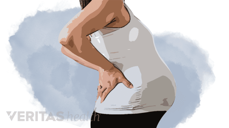 A pregnant woman.