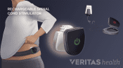 Medical illustration of battery for rechargeable spinal cord stimulator being charged